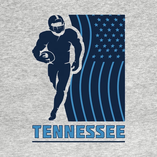 Tennessee Football Team Color by Toogoo